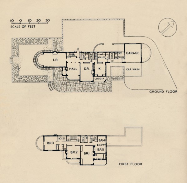'House at Burn Bridge by The Late John Procter, F.R.I.B.A.', 1942. Artist: Unknown.