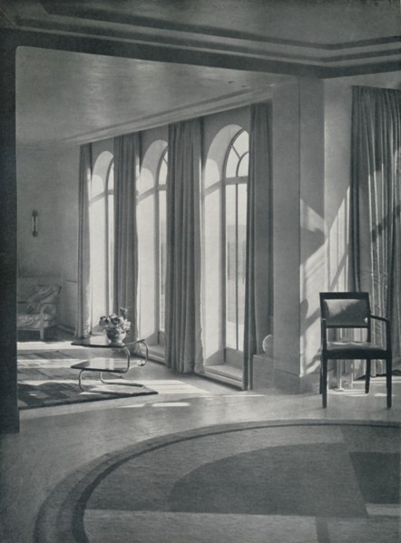 'The big room at Yaffle Hill, Broadstone, Dorset', 1933. Artist: Unknown.