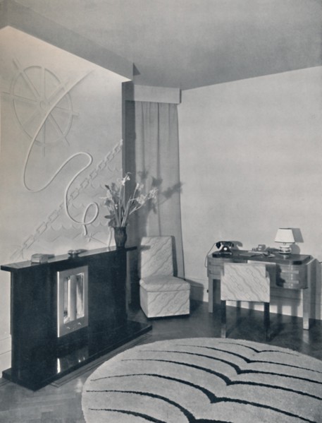 'Entrance hall designed by Duncan Miller, London, England', 1936. Artist: Unknown.