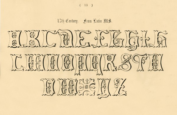 '13th Century. From Latin MS.', 1862. Artist: Unknown.