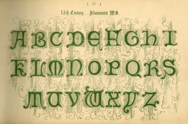 '14th Century. Illuminated MS.', 1862. Artist: Unknown.