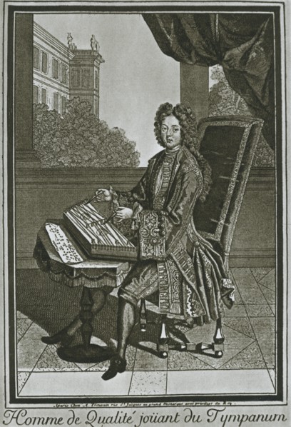 'Dulcimer (tympanum), French engraving of the seventeenth century', 1948. Artist: Unknown.