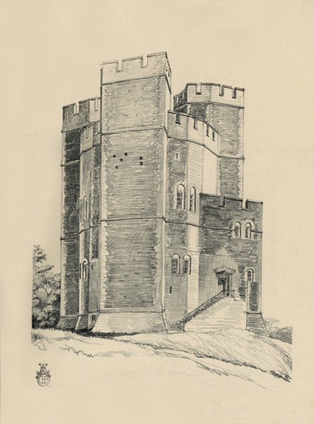 'Exterior of Orford Castle, Suffolk (the Battlements restored)', (1931). Artist: Charles Henry Bourne Quennell.