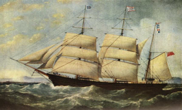 'The Joseph Cunard', 1839, (1938). Artist: Samuel Walters.