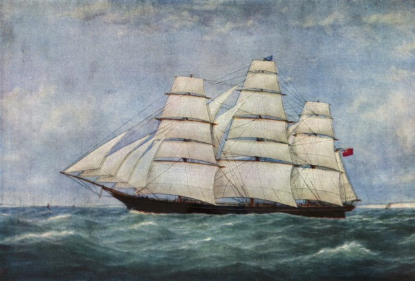 'The Tea Clipper Spindrift', (1938). Artist: Unknown.