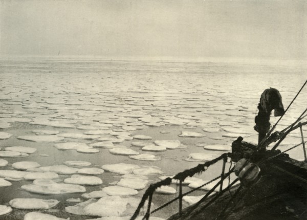 'Pancake Ice in the Ross Sea', c1908, (1909).  Artist: Unknown.