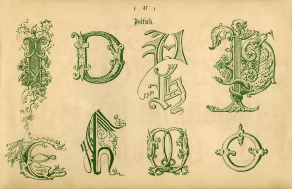 'Initials', 1862. Artist: Unknown.