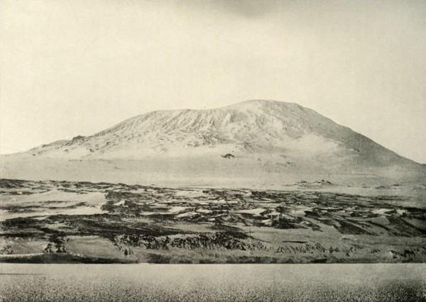 'Mount Erebus...The Old Crater on the Left', c1908, (1909).  Artist: Unknown.
