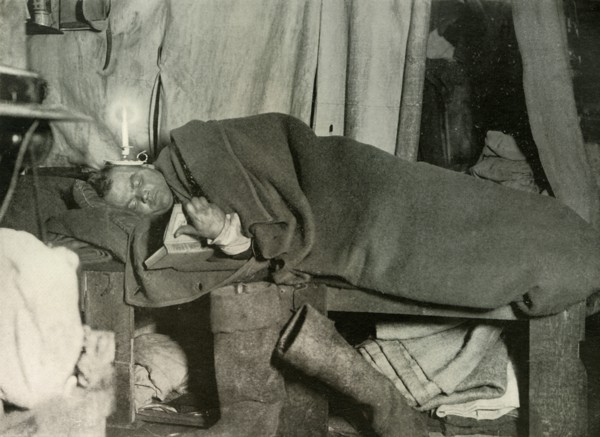 'Marston in his Bed', c1908, (1909).  Artist: Unknown.