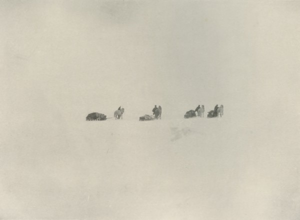 'The Southern Party Marching into the White Unknown', 1908, (1909).  Artist: Unknown.