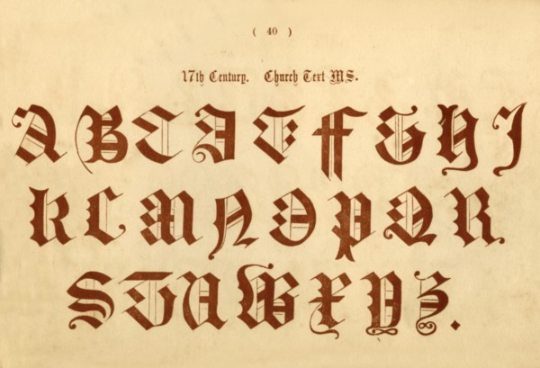 '17th Century. Church Text MS.', 1862. Artist: Unknown.