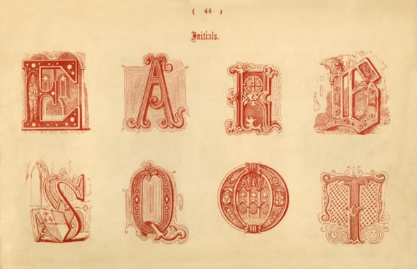 'Initials', 1862. Artist: Unknown.
