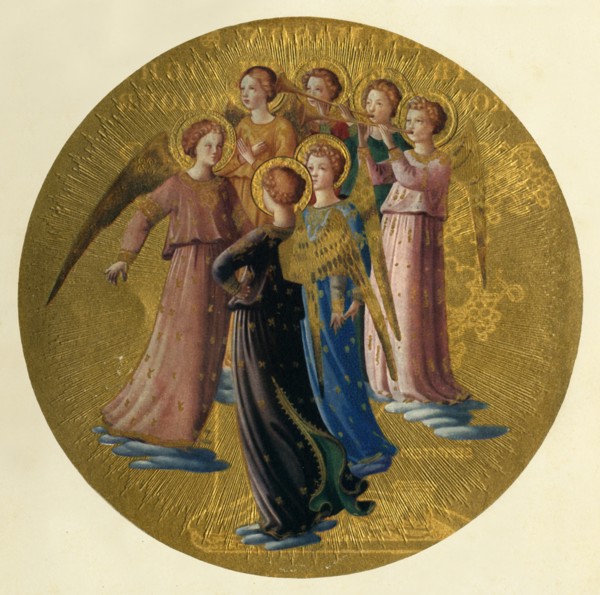 'A Group of Angels', 15th century, (c1909). Artist: Fra Angelico.