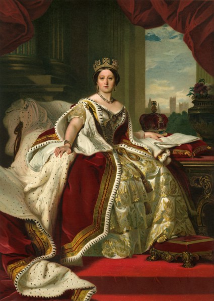 'Her Majesty The Queen in Her Robes of State', 1859, (c1897). Artist: Eyre & Spottiswoode.