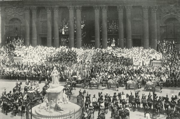 'The Ceremony at St. Paul's', London, 1897. Artist: E&S Woodbury.
