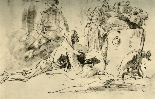 'Capriccio', c1740s, (1928). Artist: Giovanni Battista Tiepolo.