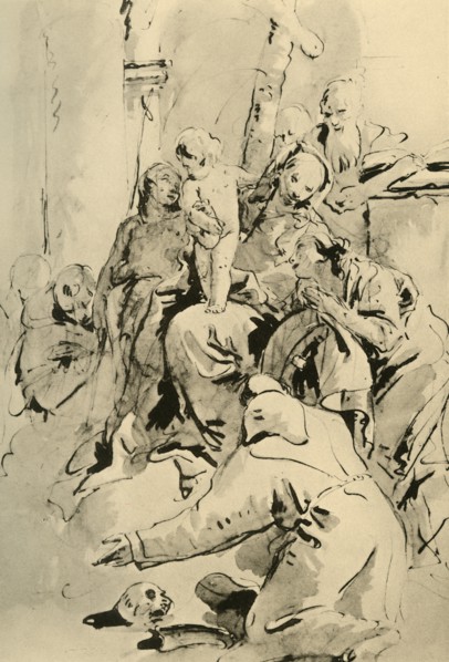 'Madonna with Saints', mid 18th century, (1928). Artist: Giovanni Battista Tiepolo.