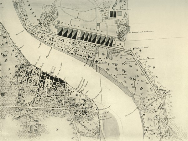 'Barrackpore Park and Cantonment, 1841', (1925). Creator: Unknown.