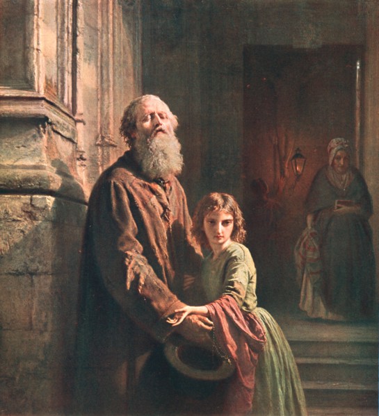 'The Blind Beggar', 1853, (c1902).  Creator: Unknown.