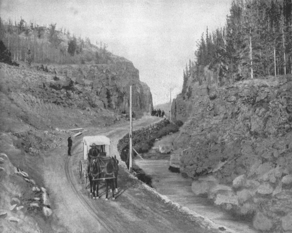Entrance to Yellowstone Park, USA, c1900.   Creator: Unknown.