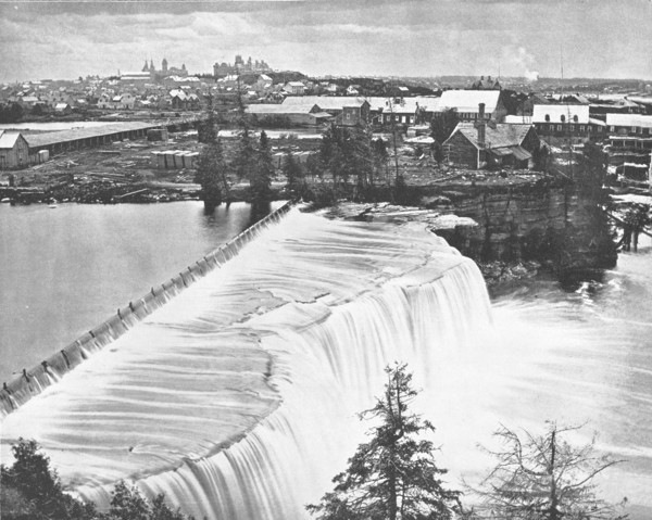 Ottawa, Canada, from Rideau Falls, c1900.  Creator: Unknown.