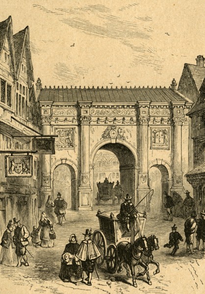 'The Old Wooden Temple Bar', (1897). Creator: Unknown.