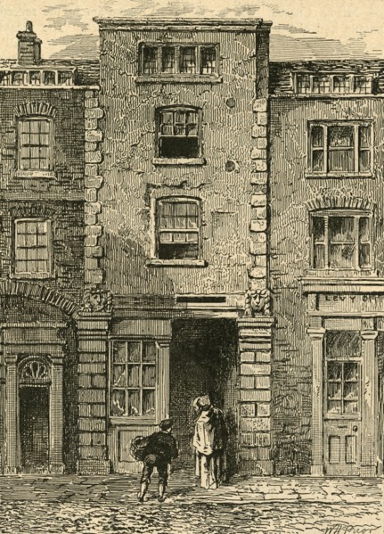 'House Said to Have Been Occupied by Dryden in Fetter Lane', 1897. Creator: Unknown.