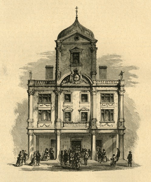 'The Dorset Gardens Theatre, Whitefriars', (1897). Creator: Unknown.