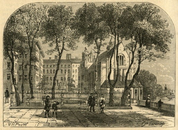 'The Temple Fountain, from an Old Print', (1897). Creator: Unknown.