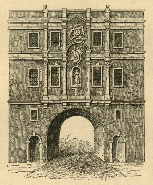 'Old Lud Gate, from a print published about 1750', (1897). Creator: Unknown.