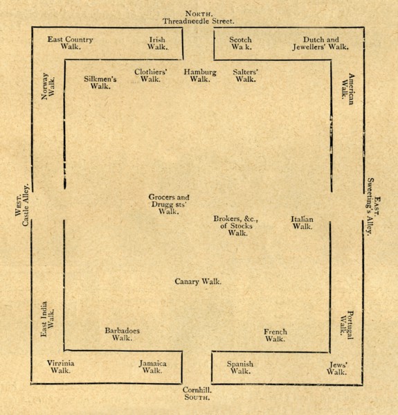 'Plan of the Exchange in 1837', (1897). Creator: Unknown.