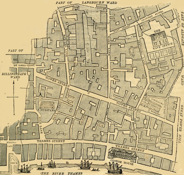 'Tower Street Ward', (c1872). Creator: Unknown.