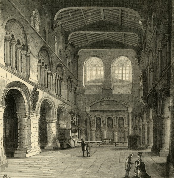 'Interior of St. Bartholomew-The-Great', c1872. Creator: Unknown.