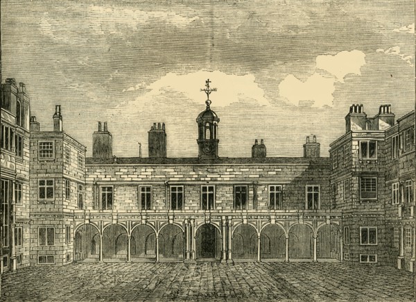 'Court of Old Somerset House, from the North', (1881). Creator: Unknown.