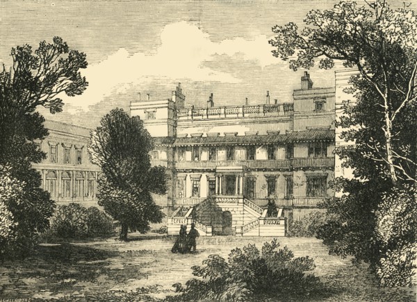 'Garden Front of Northumberland House', (1881). Creator: Unknown.