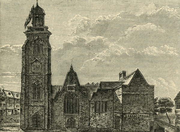 'West View of the Old Church of St. Martin's-in-the-Fields; Pulled Down in 1721', (1881). Creator: Unknown.