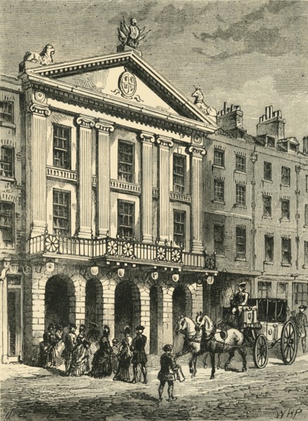 'Front of Old Drury Lane Theatre', (1881). Creator: Unknown.