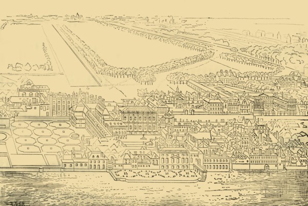 'Whitehall, from the River', (1881). Creator: Unknown.