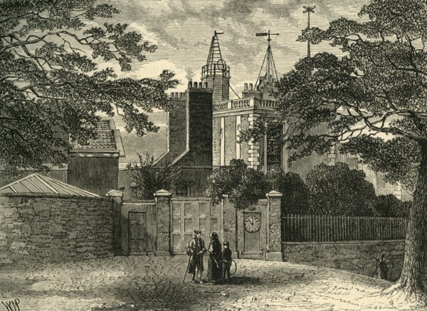 'Entrance to Greenwich Observatory, in 1840', (c1878). Creator: Unknown.