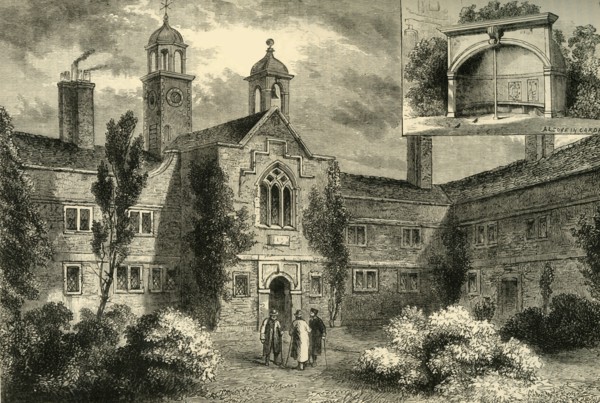 'The Fishmongers' Almshouses in 1850', (c1878). Creator: Unknown.