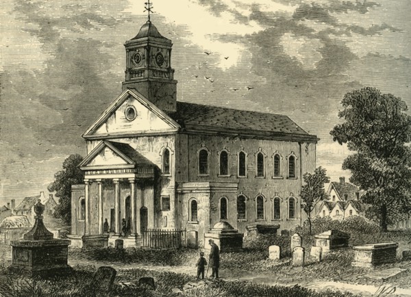 'Old Newington Church in 1866', (c1878). Creator: Unknown.