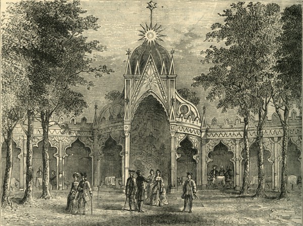 'Chinese Pavilion in Vauxhall Gardens', (c1878). Creator: Unknown.