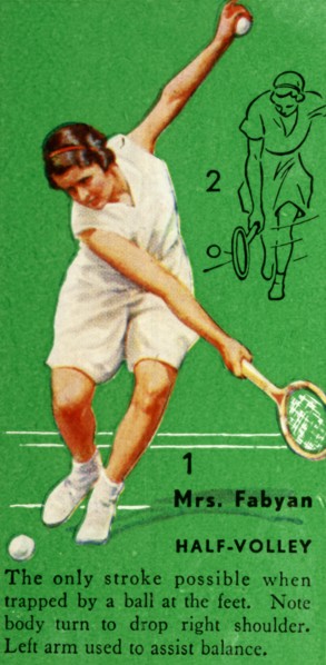 'Mrs. Fabyan - Half-Volley', c1935. Creator: Unknown.