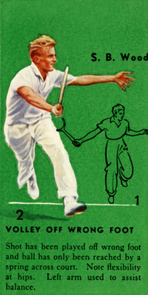 'S. B. Wood - Volley Off Wrong Foot', c1935. Creator: Unknown.