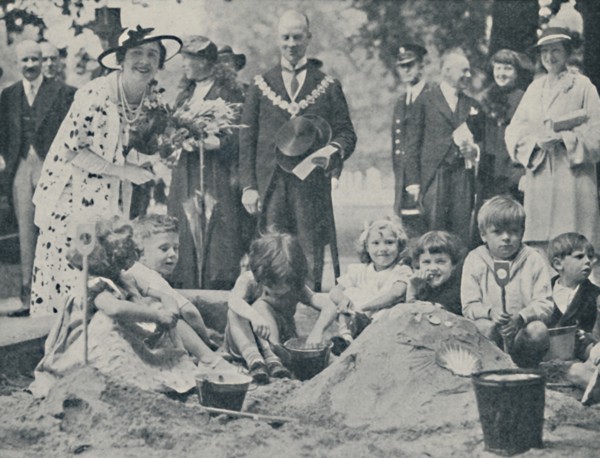 'The Queen Opens a Children's Playground', 1936, (1937). Creator: Unknown.