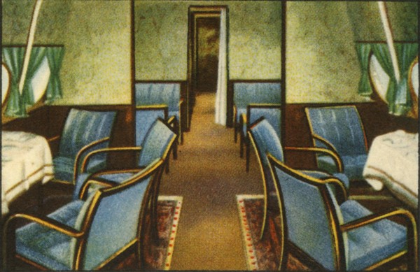 Saloon on board the Dornier Do X flying boat, 1920s, (1932).  Creator: Unknown.