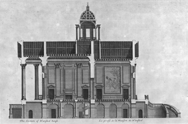 'The Section of Wansted House', 18th century. Creator: Unknown.