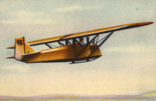 Trainee pilot performing advanced gliding exam, Germany, 1932.  Creator: Unknown.