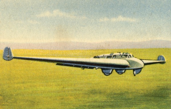 Powered flying-wing plane, 1932.  Creator: Unknown.