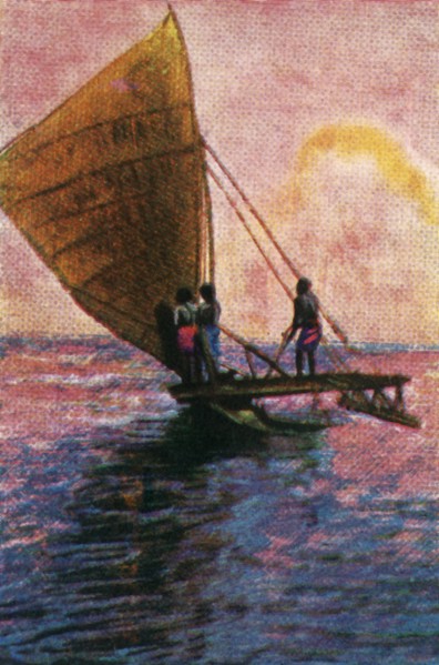 Sailing boat, Fiji, c1928. Creator: Unknown.